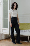 BASERANGE Navarro trousers Made in Portugal BAS-TRNA-CO-SP24-LAN Blue TRNA-CO-SP24